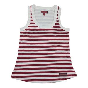 Burberry Red and White Nautical Striped Tank Top - Brand New - Size M